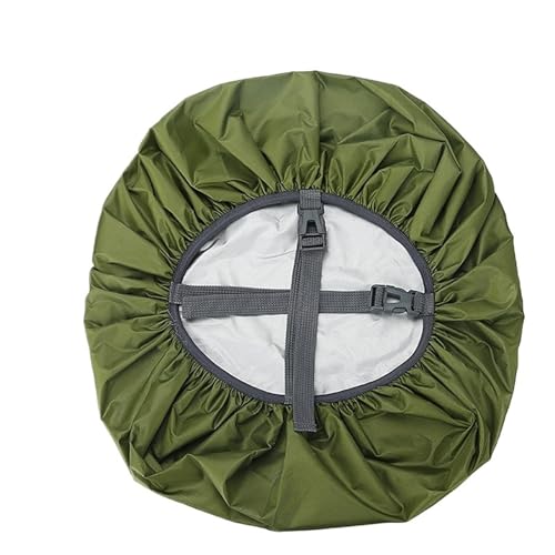 ZWCSHUU 2Pcs Regen Abdeckung for Rucksack 35L 45L 60L Outdoor Camping Wandern Klettern Kreuz Schnalle Staub Regenschutz Rucksack Regenhülle(50-70L,Green2) von ZWCSHUU