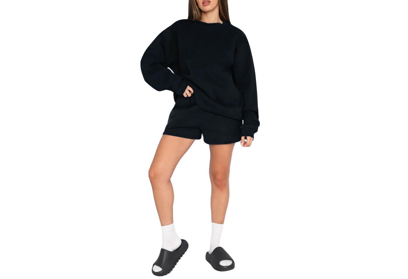 ZWY Anzug Sweatshirt für Damen, Rundhals-Sweatsuits, Lounge Set-Trainingsanzug von ZWY