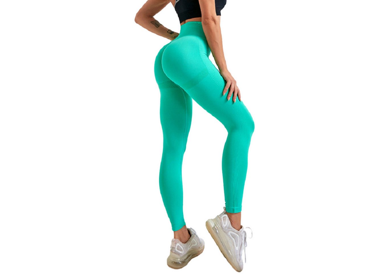 ZWY Highwaist Leggings Lauf-Fitness-Yoga-Hosen, Fitness-Hosen (Modische und schlichte Yoga-Leggings für die Oberbekleidung) Hochelastische, enge Outdoor-Laufhose für Damen von ZWY