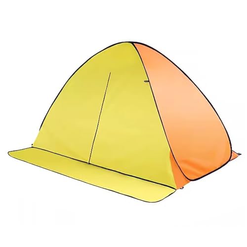 Pop-Up-Zelt, Zelte für Camping, Tragbare Outdoor-Schnellhütte, für 1–2 Personen, Leicht und Einfach Aufzubauen, für Camping/Outdoor(Color:Yellow,Size:Medium) von ZXDRYBHD