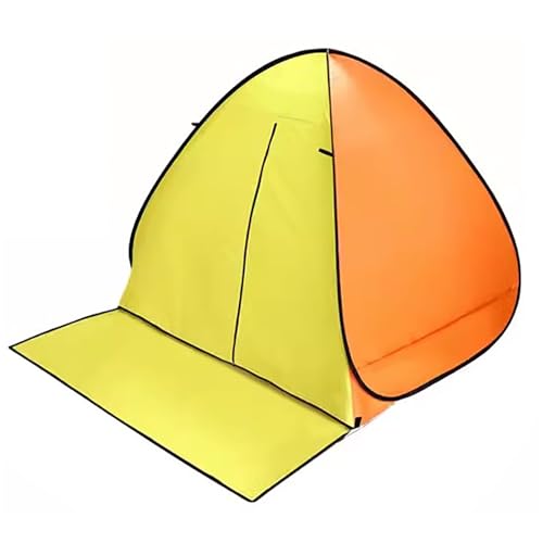 Pop-Up-Zelt, Zelte für Camping, Tragbare Outdoor-Schnellhütte, für 1–2 Personen, Leicht und Einfach Aufzubauen, für Camping/Outdoor(Color:Yellow,Size:Small) von ZXDRYBHD