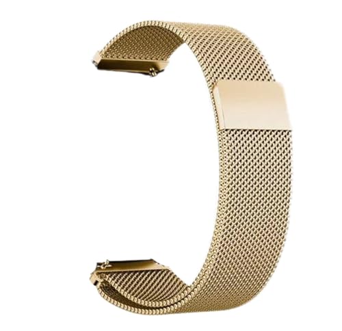 ZXF Uhrenarmbänder, Allgemeine Schnellspanner Watch Strap Magnetische Verschluss Edelstahl Uhrenarmband Ersatzgurt 14mm 16mm 18mm 20mm 22mm 24mm 23mm Armband (Color : Gold, Size : 14mm) von ZXF