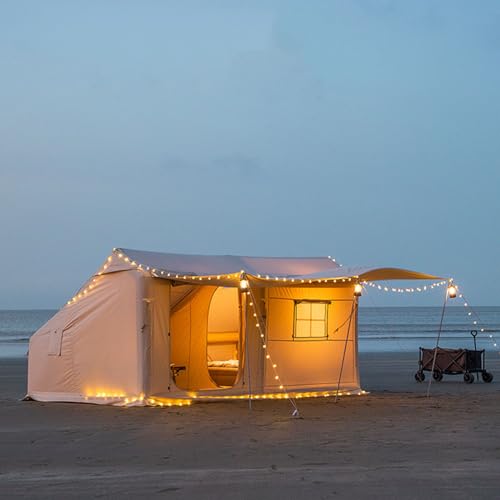 Aufblasbares Zelt für Outdoor-Camping, frei von Bauarbeiten, Reiseausrüstung, 4–6 Personen, verdickter Baldachin, geeignet für Reisen (Cotton) von ZXNANA