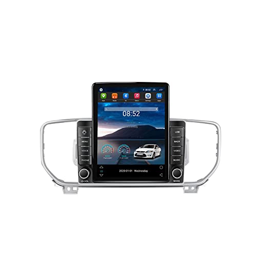 Autoradio 2 Din Bluetooth Autoradio Mit Navi Android Bildschirm 9.7 Zoll Touch Display Car Radio Für Kia Sportage 4 QL 2016-2018 Mit Rückfahrkamera/GPS/FM/Bluetooth/USB/WiFi,B,TS800 8G+128G von ZYLR