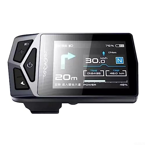Display LCD E-Bike für BBS0102 G340 M510 G510 M620 EB02 Display mit Bluetooth Navigation (UART Stecker) von ZYNCUE