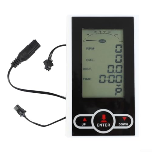 ZYWUOY Heimtrainer Tachometer, Instant Speed Heimtrainer Monitor Tachometer, genaue Zeiten, Kalorien, Kilometer, Herzfrequenz, 19L45C2P989M66957M29W von ZYWUOY