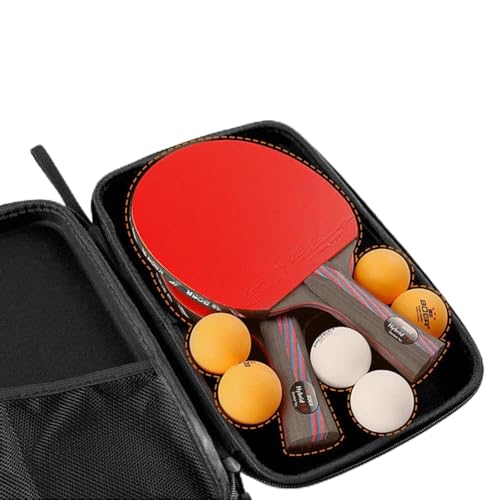 Tischtennisschläger-Abdeckung, Ping-Pong-Paddel-Schlägertasche Tischtennisschläger-Hülle mit Balltasche Tischtennis-Paddel-Abdeckung von ZYWUOY