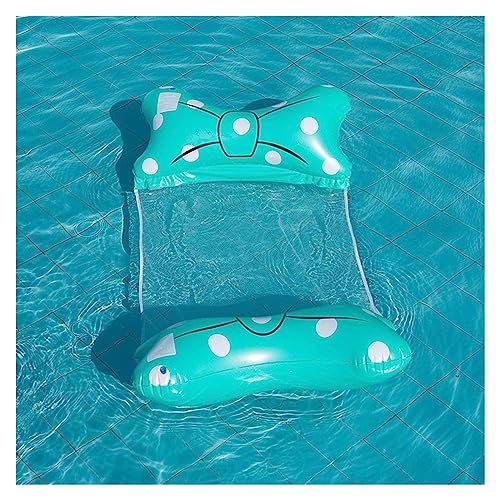 Float Hängematte Aufblasbare Wasser Hängematte Schwimmbad Liege Stuhl Float Spielzeug Wasser Sofa Faltbare Aufblasbare Hängematte Schwimmbad Zubehör Wasser Hängematte(Color:Blue) von ZYYANSHOP
