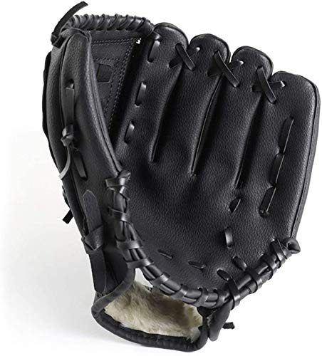 ZYYRSS Baseballhandschuh Sportschlaghandschuhe mit weichen, soliden PU-Lederverdickungskrügen Softballhandschuhe 12,5 Zoll für Jugendliche Erwachsene Linkshändiger Handschuh von ZYYRSS