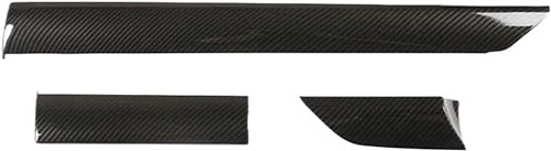 ZZXYSM Auto-Mittelkonsolen-Verkleidung für T/Oyota für T/undra 2014-2021 ABS-Kohlefaser-Auto-Innenraum-Armaturenbrett-Dekor-Panel-Streifen-Konsolen-Verkleidungsabdeckung 3-teilige Konsolenverkleidung von ZZXYSM