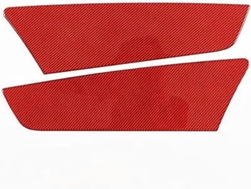 ZZXYSM Auto-Mittelkonsolenverkleidung für P/ilot 2015-2022 Rot weiche Kohlefaser ganze Innenraumaufkleber Auto Armaturenbrett Verkleidung Schaltkonsole Verkleidung Konsole Verkleidung von ZZXYSM