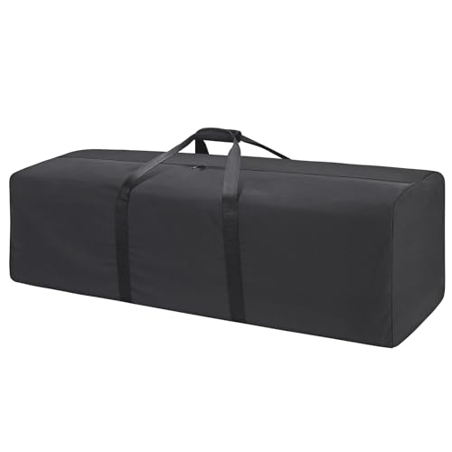 100L Reisetasche aus Segeltuch, Extra Große Reisetasche, Wasserabweisend, für Draußen Sport und Camping (100L, Schwarz Upgrade) von ZZY