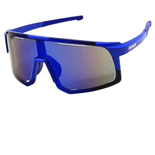 ZZZOLX Sonnenbrille Herren Radfahren Sonnenbrille Männer Frauen Mountainbike Rennrad Brille Radfahren Outdoor Sport Brille Wandern Goggles.-Blau-Multi von ZZZOLX