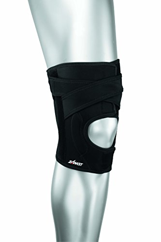 Zamst EK-5 Kniebandage Verstellbar (S) - Mediale & Laterale Stabilisierung - Kompressions- Kniebandage Männer - Kniebandage Damen Bandage Knie- Offenes Design für mehr Mobilität Ideal zum Sport von Zamst