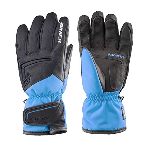 Zanier M Kirchberg.GTX Blau-Schwarz - Gore-Tex Sportlicher Warmer Herren Fingerhandschuh, Größe M - Farbe Schwarz - Bl von Zanier