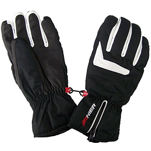 Zanier Ski Handschuhe für Herren mit Wasser und Winddichter Membran, Größe:M, Farbe:Weiß von Zanier