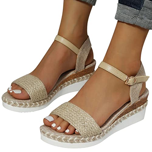 Damen Sandalen Sommer Elegant Pantoletten Frauen Geschlossen Sommerschuhe Sandalen Breiter Fuß Clogs von Zannycn