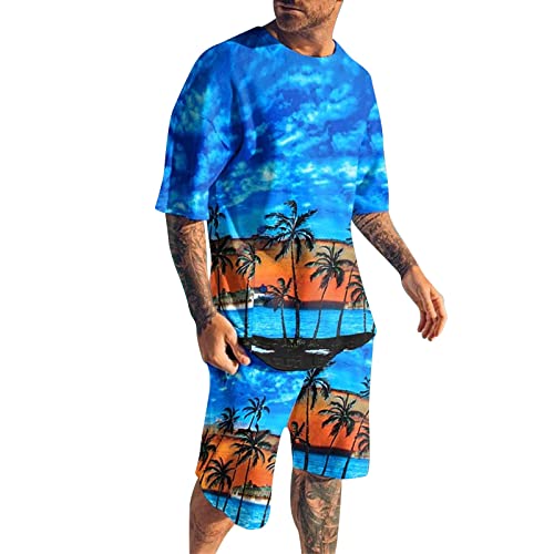 Zannycn Schlafanzug Herren Kurz Kragen Kurzarm Top Bluse Shorts Shorts&t-Shirt Schlafanzüge Schlafanzug Schlafanzug Herren Kurz Pyjama von Zannycn