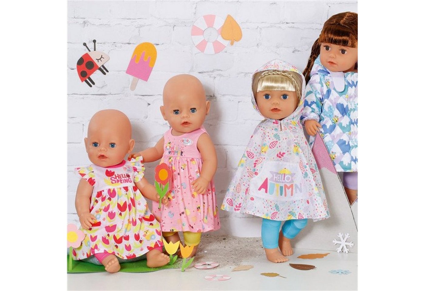 Zapf Creation® Puppenkleidung 829424 BABY born 4 Jahreszeiten Outfit Set 43cm von Zapf Creation®