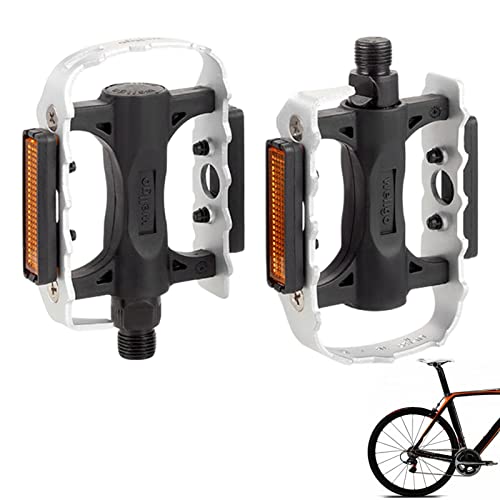 Zceplem Fahrradpedale rutschfest - Semi-Aluminiumlegierung Fahrradpedale,Fahrrad-Plattformpedale Leichte Rennrad-Fahrradpedale für MTB-BMX-Fahrräder von Zceplem