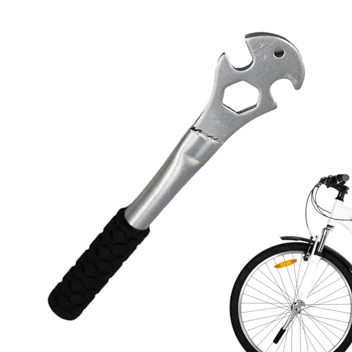 Zceplem Fahrradschlüssel, Fahrradpedalschlüssel-Werkzeug | Robustes Fahrradpedalwerkzeug, inklusive 15 mm/9/16 Zoll/24 mm Sechskantlöchern,Multifunktionales Fahrradwerkzeug, von Zceplem