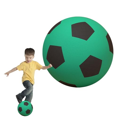 Zceplem Weicher Indoor-Fußball, lautloser Fußball | Schaumstoff-Dämpfer-Fußball - Weicher Schaumstoff-Sportball für Kinder, drinnen und draußen, Fußball für Spielübungen im Hinterhof von Zceplem