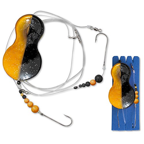 Zebco Z-Sea Flatty Teaser Inline Rig, schwarz/Gold, 90 cm von Zebco