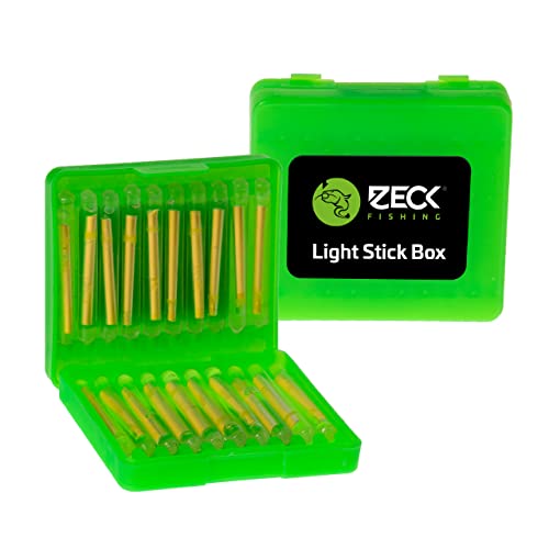 ZECK Light Stick Box - 20 Knicklichter zum Nachtangeln auf Waller, Bissanzeiger zum Wallerangeln im Dunkeln von ZECK