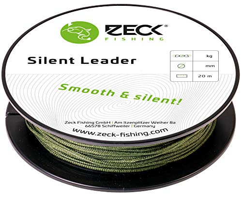 Zeck Silent Leader 20m geflochtene Schnur Wallervorfach, Durchmesser/Tragkraft:1.3mm / 117kg von ZECK