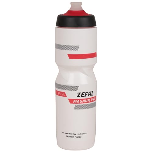 Zéfal Unisex – Erwachsene Magnum Pro Bottle, White (Black/Red), 975ml von Zéfal