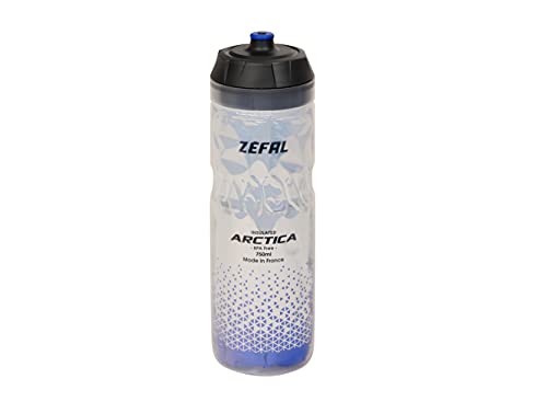 Zefal Unisex – Erwachsene Arctica Trinkflasche, Silber/Blau, 750ml von Zéfal