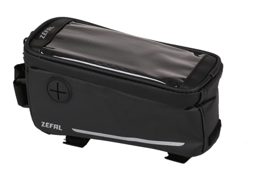 Zéfal Unisex – Erwachsene Oberrohrtasche Console Pack T1 schwarz, 185x90x95mm, 0,8 ltr (1 Stück), Universal von Zéfal
