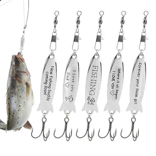 Zegaqae Jig-Köder | Metall Jigging Köder Zitterköder - 5 Stück Reflektierender Kunstköder Mit Kunststoffkörper Für Raubfische Wie Und Forelle von Zegaqae
