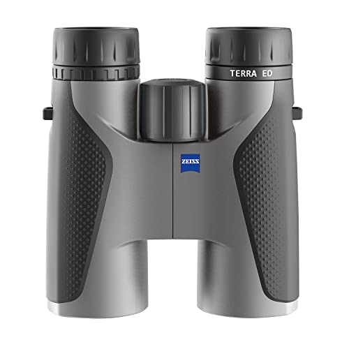 Zeiss Terra ED 10x42 Fernglas für Jagd, Vogelbeobachtung, Outdoor, Reisen, Grau von Zeiss