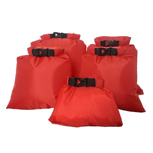Zeiwohndc Wasserdichte Trockensäcke mit Roll-Top, leicht, für Reisen, Boote, einfach zu verwenden für Wanderungen, 5 Stück, a von Zeiwohndc