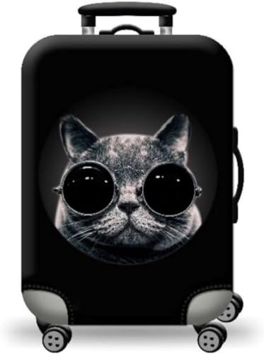 3D Katze Reise Kofferschutzhülle Elastische Kofferhülle Gepäck Cover,Waschbare Kofferhülle, Reisetasche Kofferbezug,Kofferhülle, Luggage Cover Mit Reißverschluss (Styple 6#,S) von Zelbuck