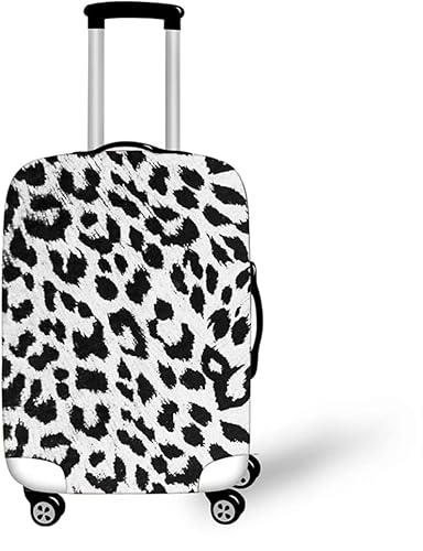 Leopardenmuster Kofferschutzhülle Elastisch 18-32 Zoll, 3D-Kreativdruck Gepäck Cover Reisekoffer Hülle Trolley Case Schutzhülle Luggage Cover Waschbare (Styple 4#,L) von Zelbuck