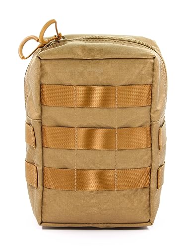 Zentauron Reißverschlusstasche Medium mit MOLLE-System I BW-Tasche, Rucksack Zusatztasche aus Cordura von Zentauron