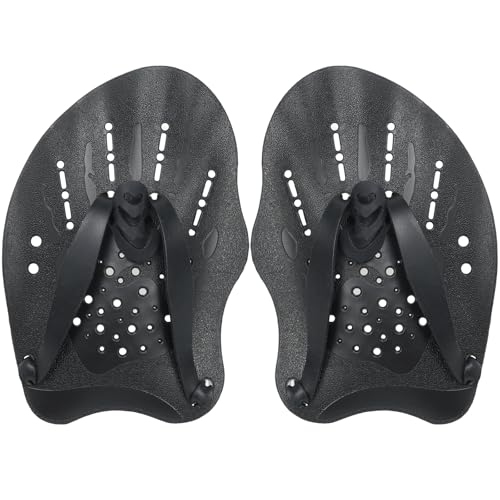 ZephyrCraft Paddles Schwimmen aus hochwertigem Silikon - Handpaddles zum Schwimmen und Krafttraining, Schwimmtrainingshilfen für Schwimmbad,Schwimmbadpaddel mit verstellbaren Gurten von ZephyrCraft