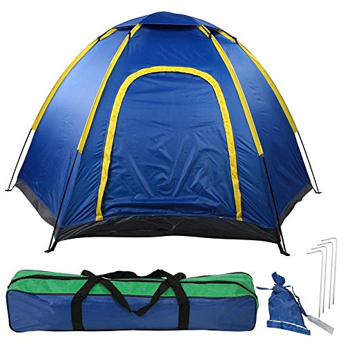 Camping Zelt für 3-4 Personen, Winddicht wasserdicht, Anti-Moskito, für Outdoor Camping Wandern Gras Reisen von Zerone