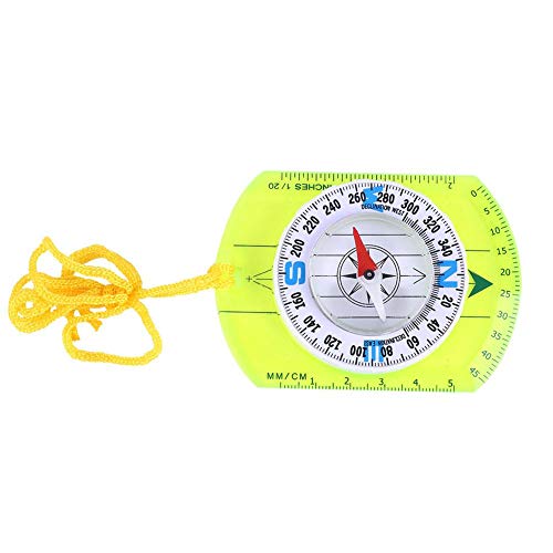Magnetischer Kompass mit tragbaren Karten, Kompass, neigbar, verstellbar, für Orientierungslauf und Überleben, Bergsteigen oder Wandern unerlässlich von Zerone