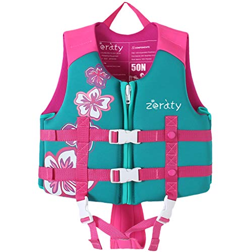 Zeraty Kinder Schwimmweste Schwimmen Jacke für Kleinkinder mit Einstellbare Sicherheits Straps Alter 1-9 Jahre / 22-50 lbs von Zeraty