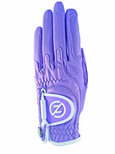 Zero Friction Damen Cabretta Elite Linke Hand Regulär Golfhandschuh, Einheitsgröße, Lavendel von Zero Friction