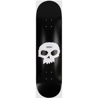 Zero Single Skull 8.0" Skateboard Deck black white von Zero