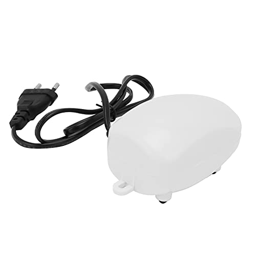 Aquarium Sauerstoffpumpe, Aquarium Luftpumpe Kit Mini Mute Geräuscharme Aquarium Sauerstoffpumpe Aquakultur mit Zubehör EU Stecker 220-240V von Zerodis