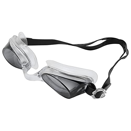 Zerodis Schwimmbrille, Wasserdichte Anti-Beschlag-Brille für Outdoor-Sportarten mit Ohrstöpseln, Verstellbare Silikondichtung für Schwimmbad-Tauchausrüstung von Zerodis
