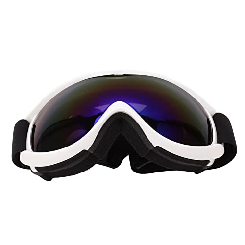 Zerodis Skibrille, PE-beschichtete Linse, Anti-Fog-Snowboardbrille, Breites Sichtfeld, Doppellagig für Bergsteigen (Blau) von Zerodis