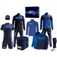 Zeus Apollo Fußball Set Teamwear Box 12-teilig Navy Blau von Zeus