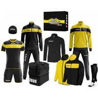 Zeus Apollo Fußball Set Teamwear Box 12-teilig Schwarz Gelb von Zeus