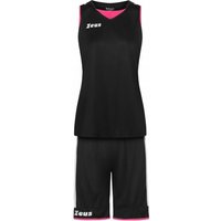 Zeus Kit Flora Damen Basketball Trikot mit Shorts schwarz von Zeus